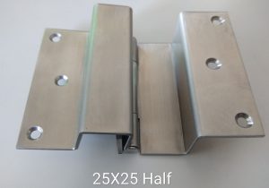 Stainless Steel Duck Hinge 25x25 Half