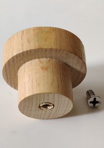 Wooden Knob 1.5 Inch (2)